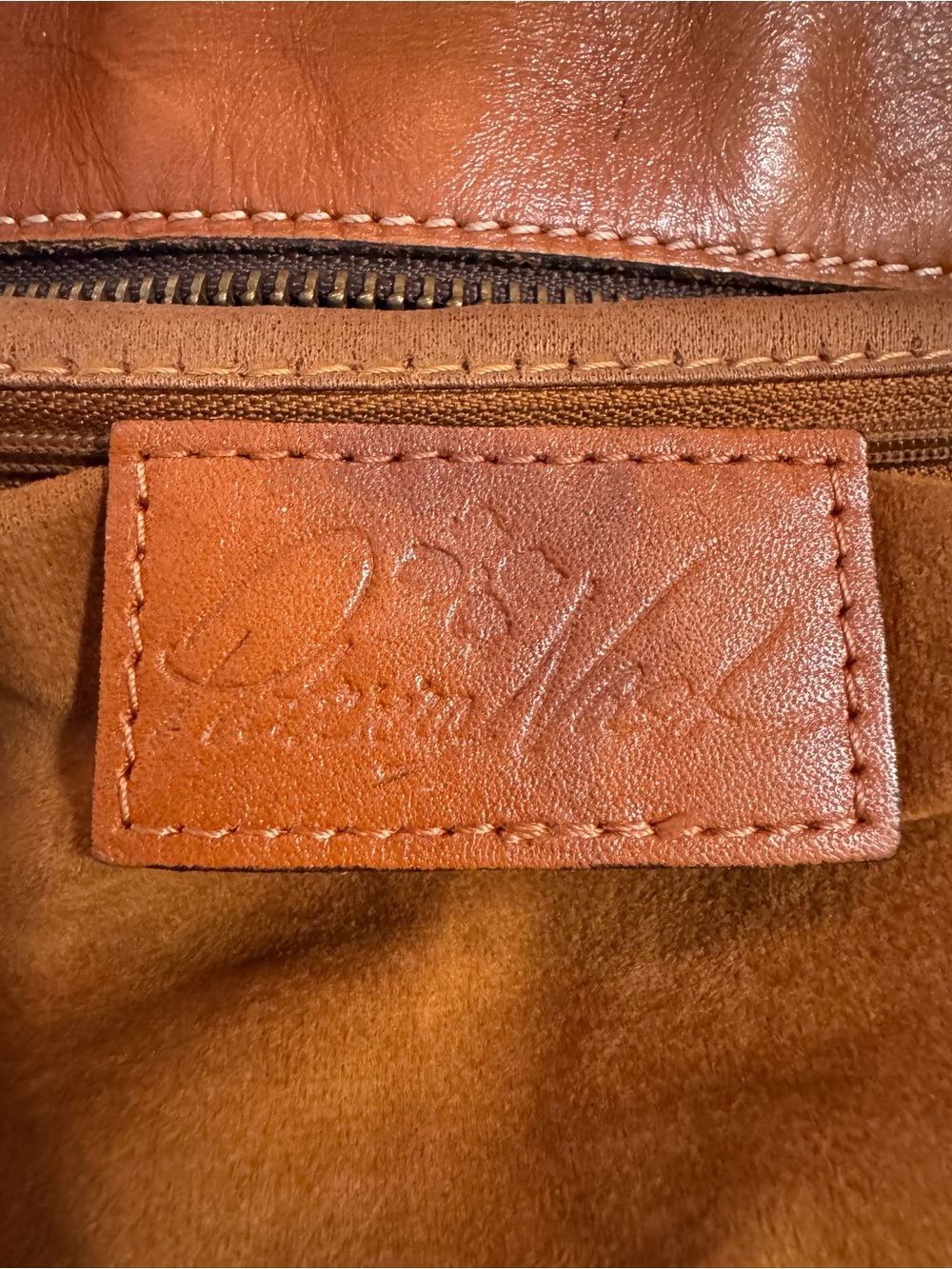 Patricia Nash Bolsena Tote Heritage Caramel Brown Leather Shoulder Bag Purse - Picture 11 of 15